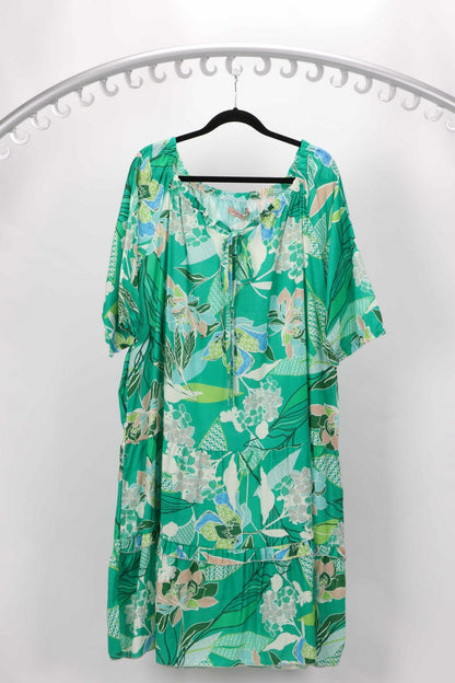 VISCOSE & LINEN DRESS