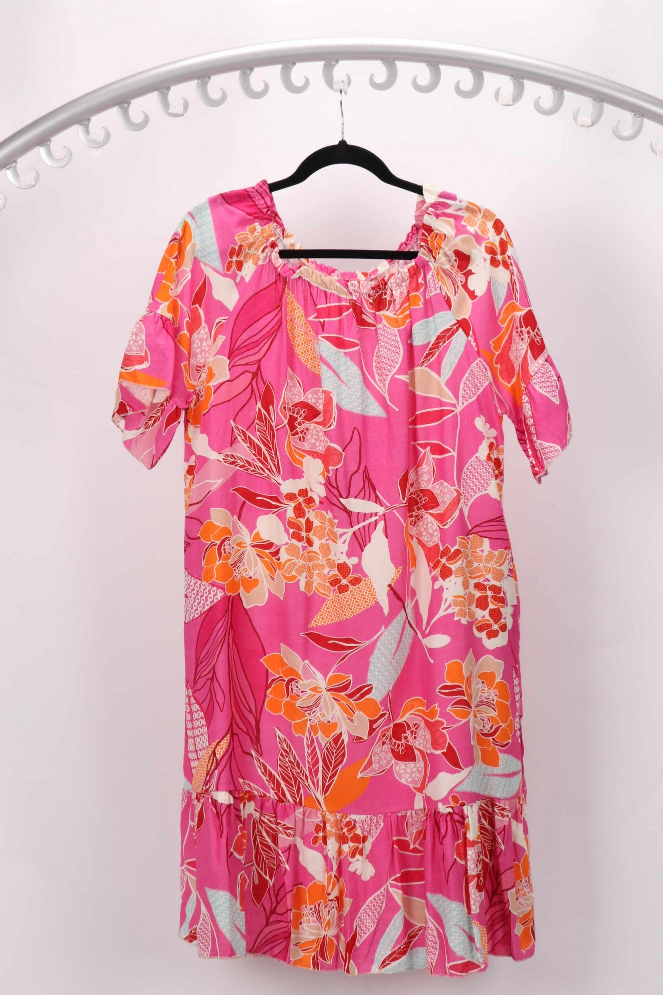 VISCOSE & LINEN DRESS