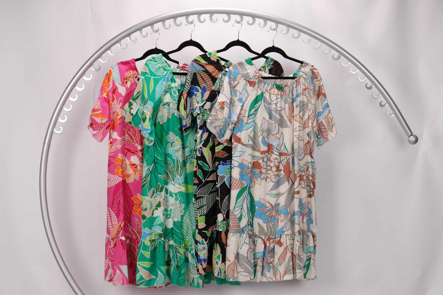 VISCOSE & LINEN DRESS