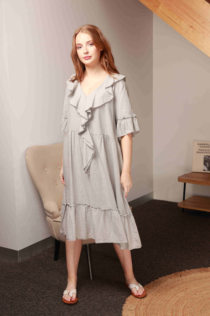 COTTON & LINEN DRESS