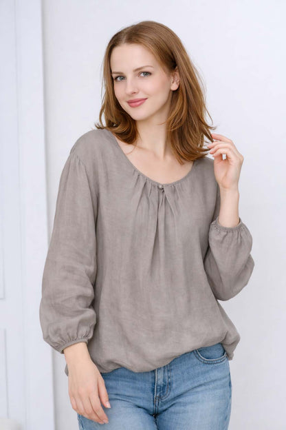 LINEN TOP