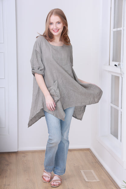 LINEN TOP