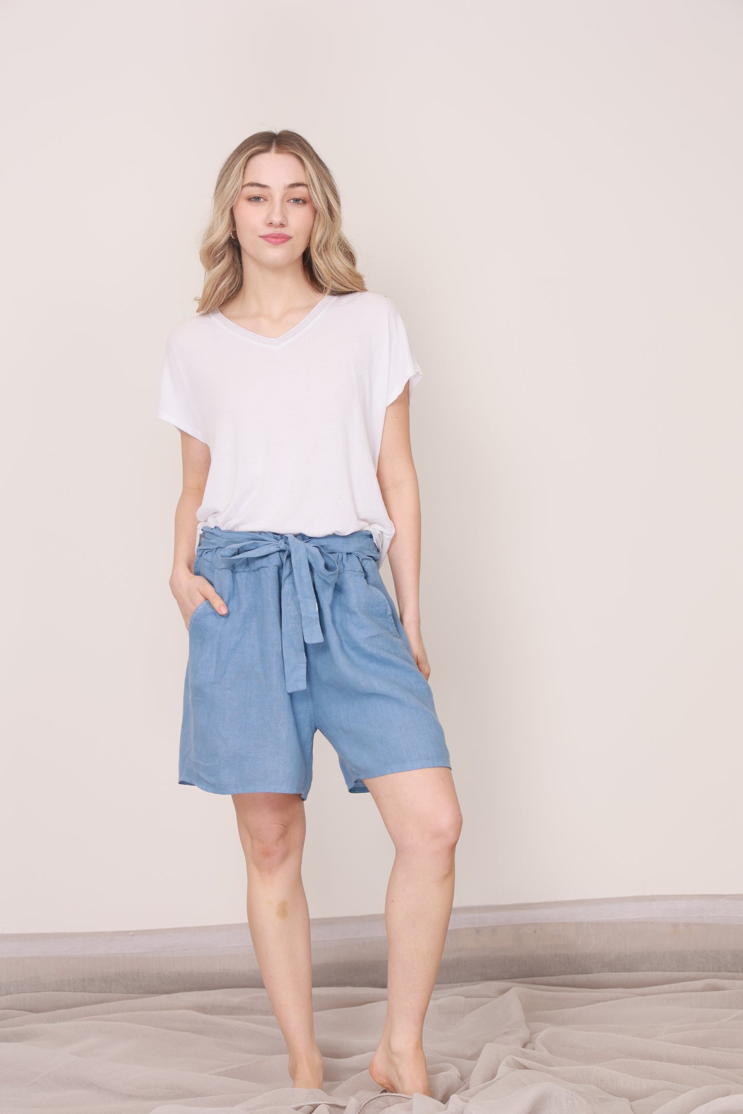 LINEN SHORTS