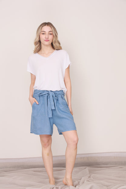 LINEN SHORTS