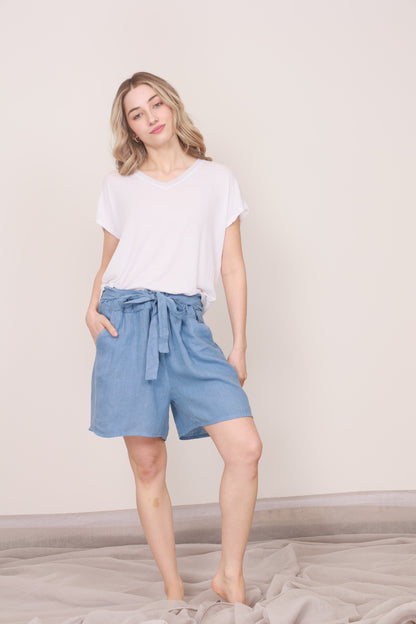 LINEN SHORTS