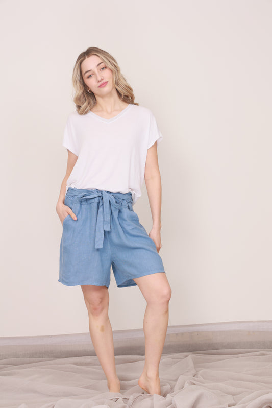 LINEN SHORTS